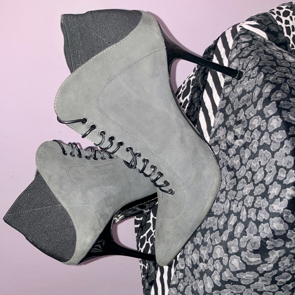 Alice + Olivia Doyle Suede Lace-Up Boots
